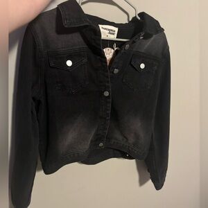 black denim jacket